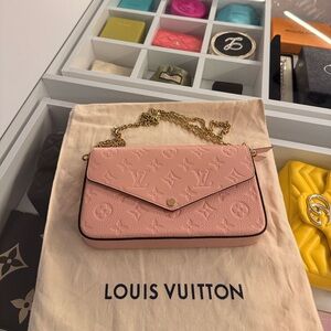 Pochette Félicie Rose Poudre - pristine condition